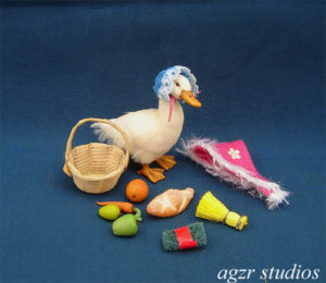 1:12 miniature Jemima momma duck ooak dollhouse fairytale
