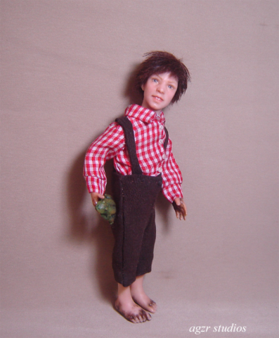 ooak Willy Olsen doll 1:12 scale dollhouse art sculpture collector